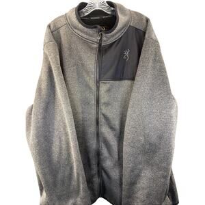 Browning Men 3XL Camouflage Zip Pullover Fleece Jacket Coat Hunting Gorpcore